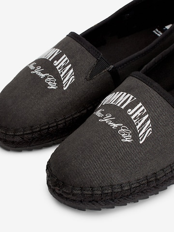 Tommy Jeans Espadrilles in Schwarz