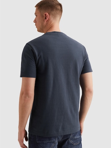 Maglietta 'T-shirt with jacquard stripe pattern' di PME Legend in blu