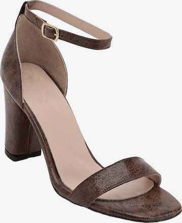 Limoya Slingpumps 'Limoya Erika Damenschuhe aus echtem Leder mit 8 cm Absatz' in Braun: Vorderseite