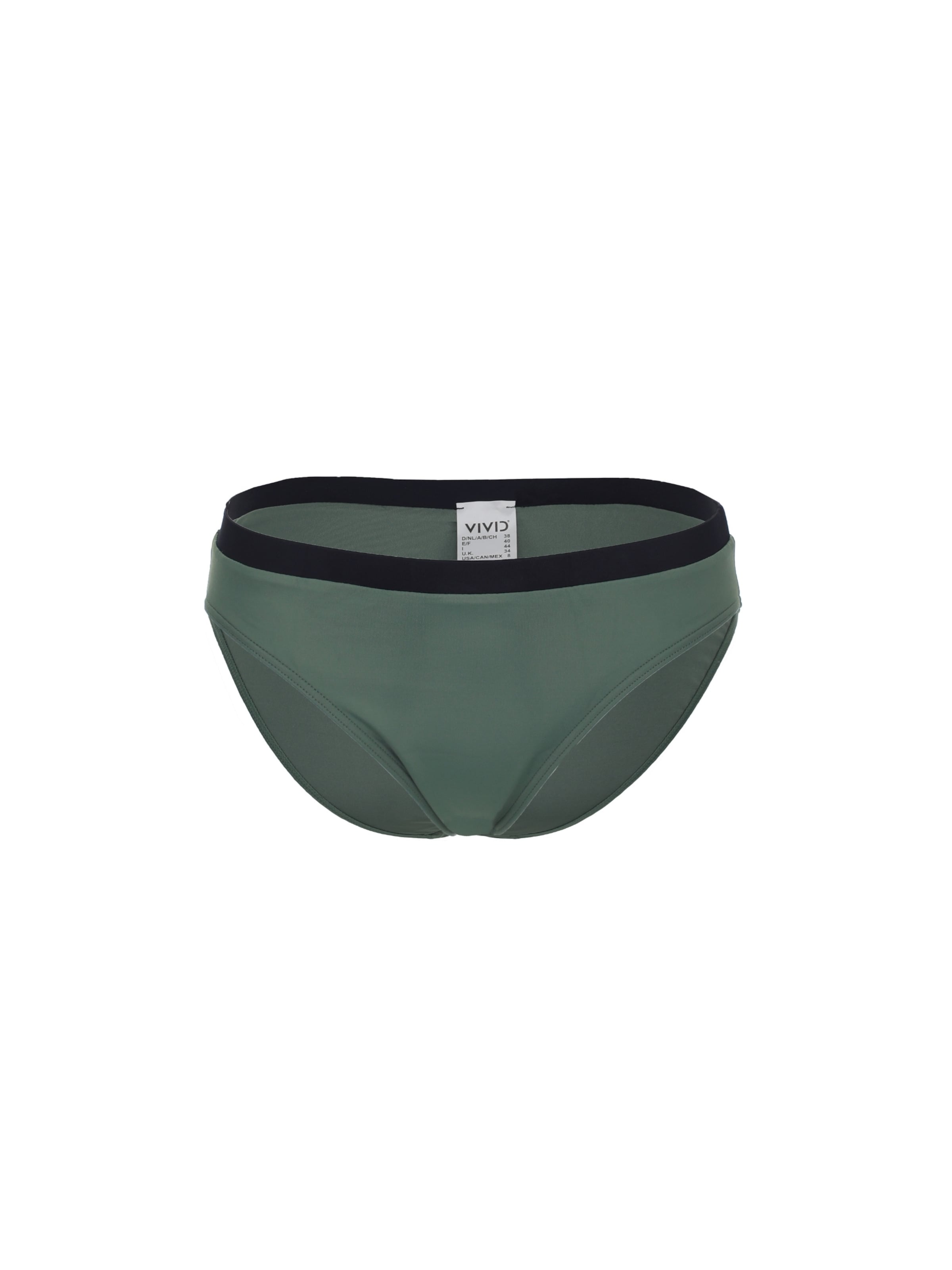 Slip costum de baie 'Mix&Match' de la VIVID pe verde: față