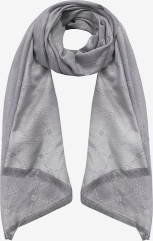 Seiden Grohn Schal in Grau: Vorderseite