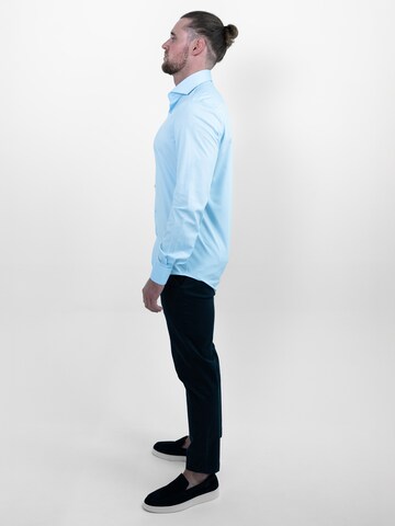 Vercate Slim Fit Businesshemd 'No. 7' in Blau