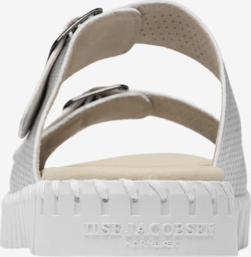 ILSE JACOBSEN Mules in Silver
