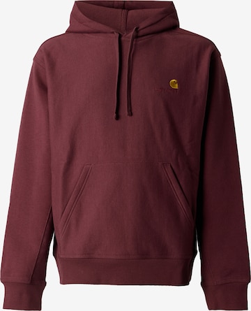 Carhartt WIP Sweatshirt 'American Script' in Rot: Vorderseite