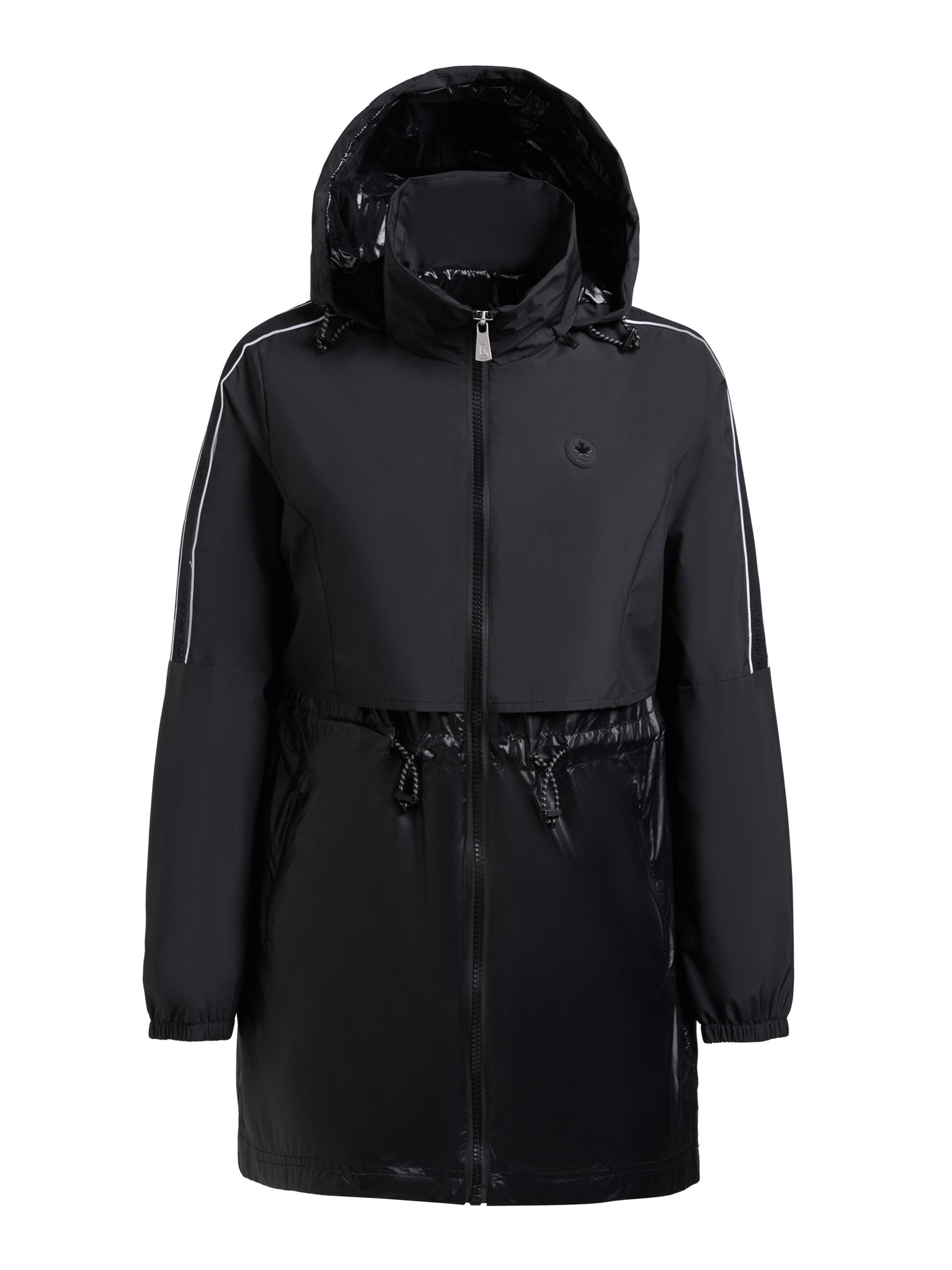 khujo Raincoat 'IZZA' in Black: front