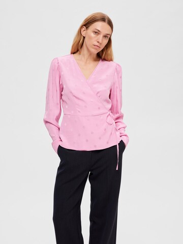 SELECTED FEMME Blouse in Roze: voorkant