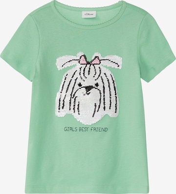 s.Oliver Shirt in Groen: voorkant