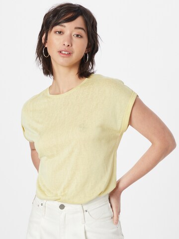 T-shirt TOM TAILOR DENIM en jaune : devant