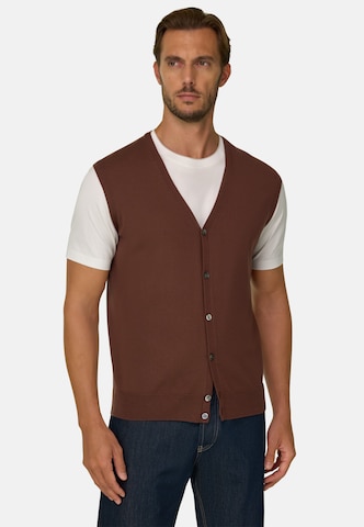 Boggi Milano Gebreid vest in Oranje: voorkant