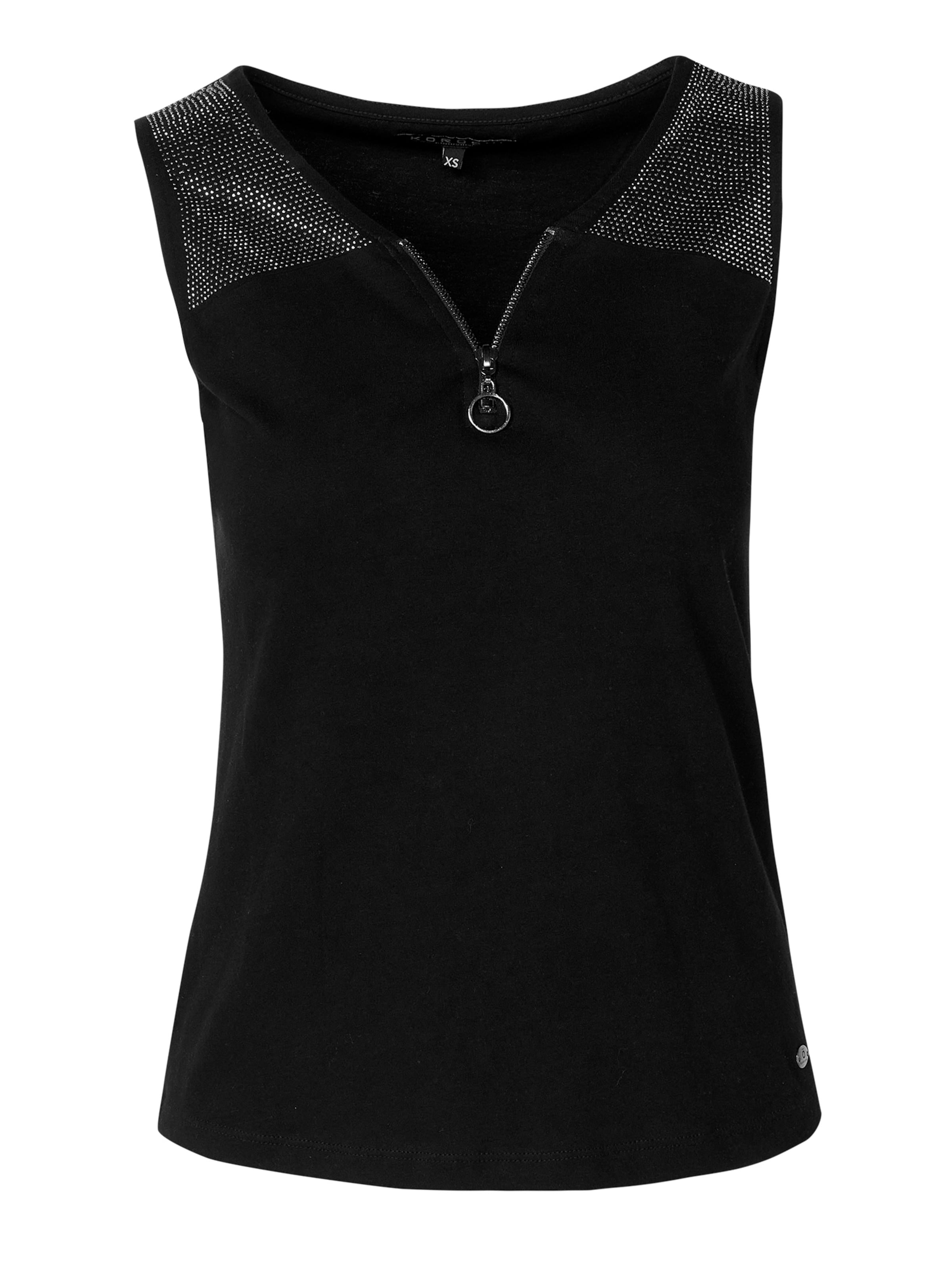 KOROSHI Τοπ σε μαύρο: μπροστά