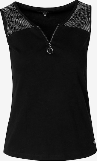 Palaidinė be rankovių iš KOROSHI, spalva – juoda / sidabrinė, Prekių apžvalga