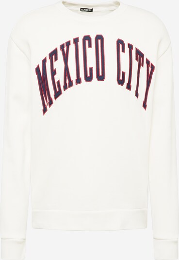 HOLLISTER Sweatshirt in de kleur Crème / Navy / Rood, Productweergave