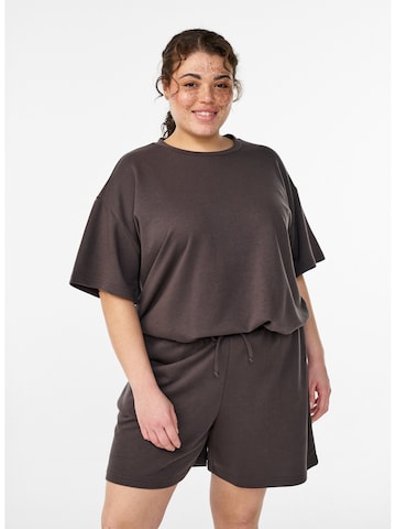 Zizzi Voľný strih Nohavice 'Mlavna' - Hnedá