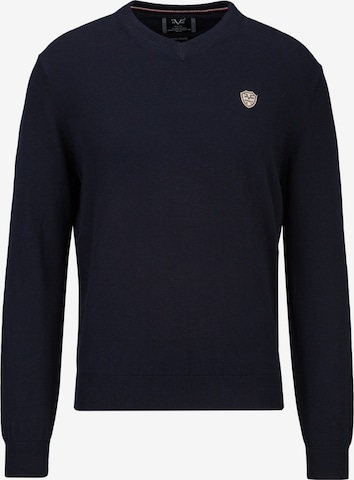 19V69 ITALIA Pullover 'Gino' in Blau: Vorderseite