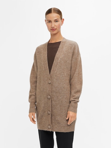 Cardigan 'Ellie' OBJECT en marron : devant