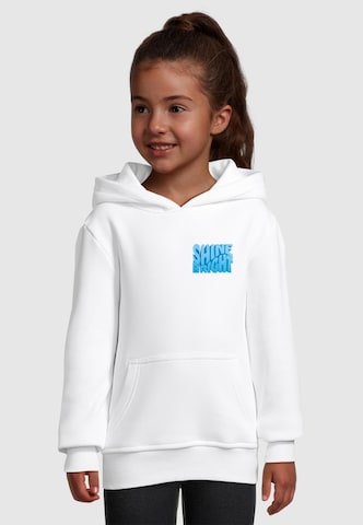 Merchcode Sweatshirt 'Shine Bright One' in Weiß: Vorderseite