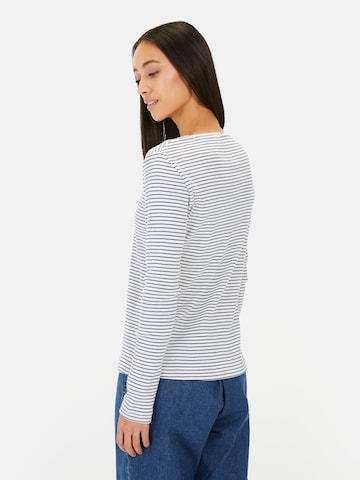 CAMEL ACTIVE Langarmshirt mit Rundhalsausschnitt in Blau