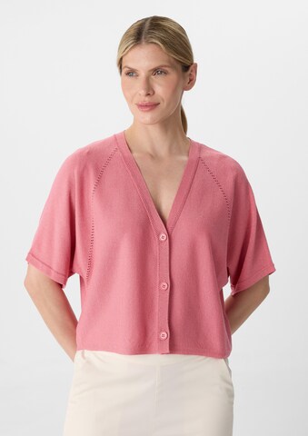 COMMA Strickjacke in Pink: Vorderseite