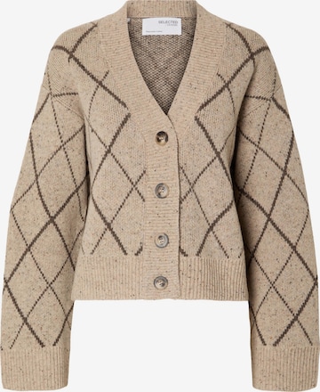 SELECTED FEMME Strickjacke 'Faril' in Beige: predná strana