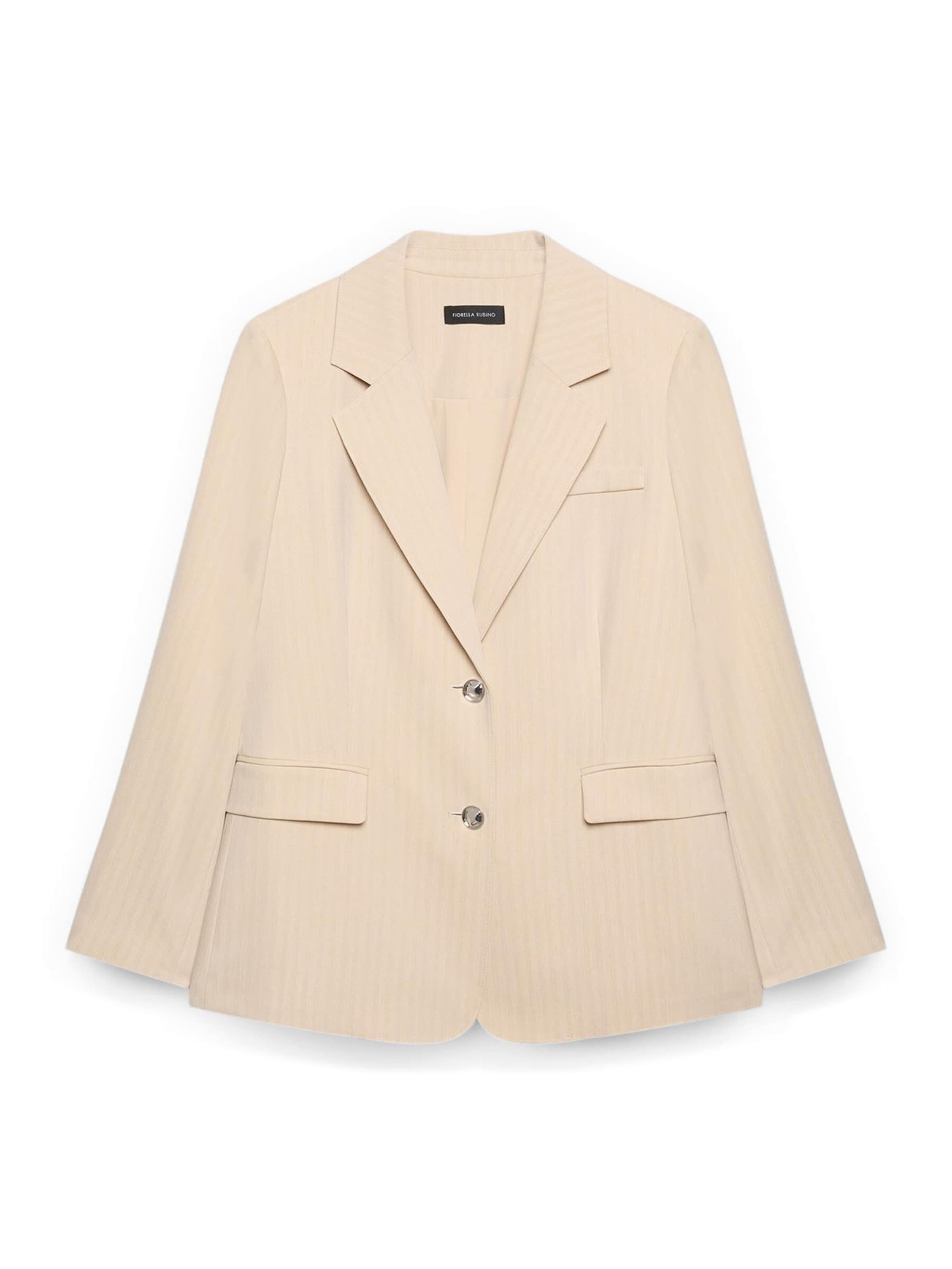 Fiorella Rubino - Blazer en beige: frente