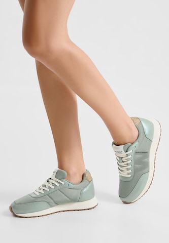 WODEN Sneakers laag in Groen: voorkant