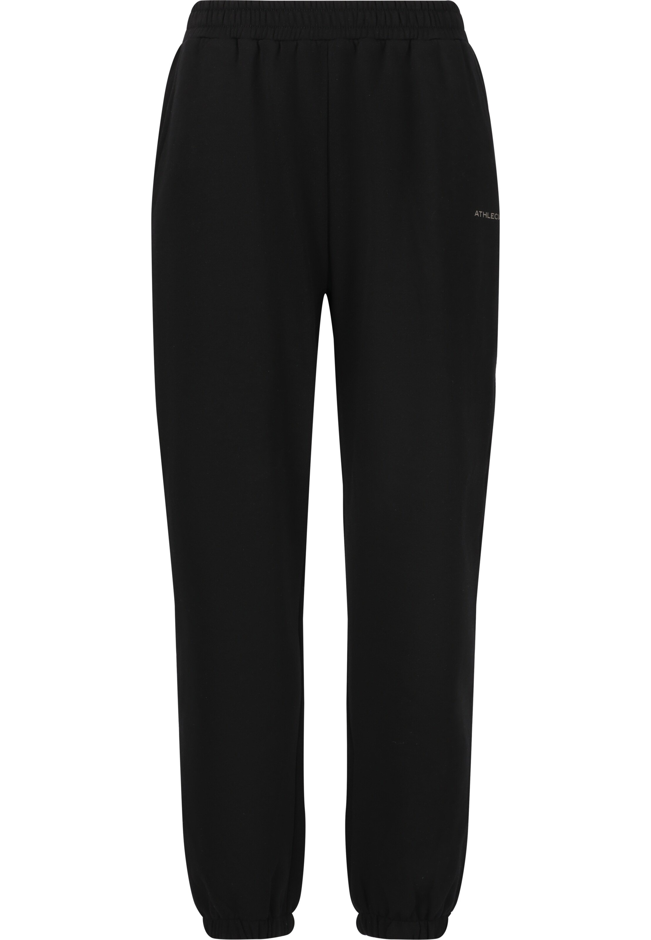 Athlecia Regular Sweathose 'Atkins' in Schwarz: Vorderseite