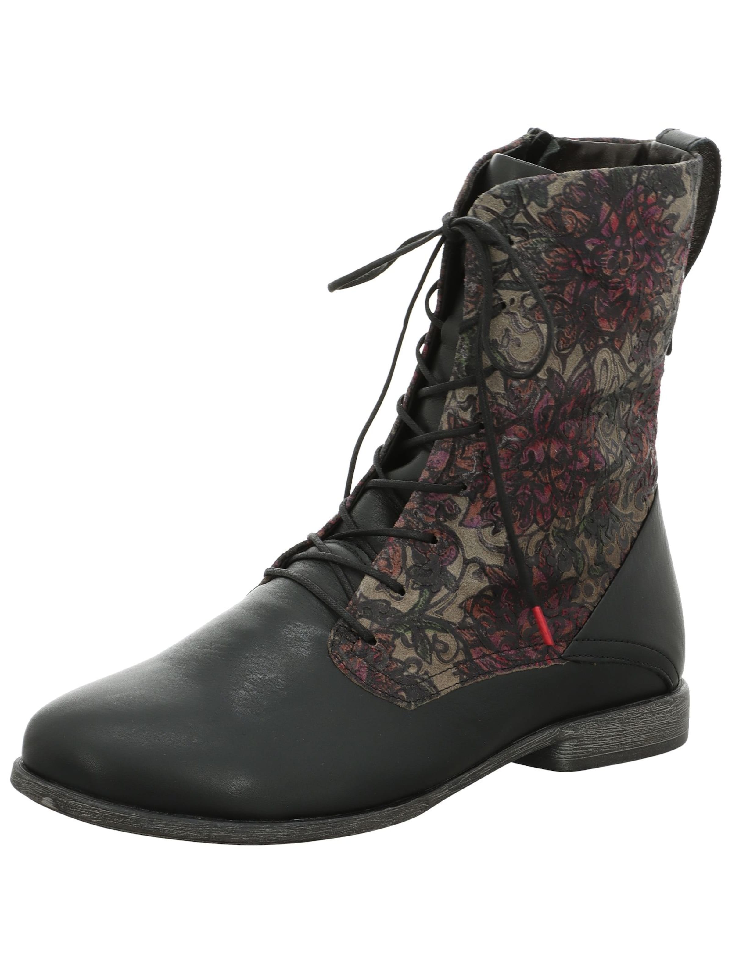 THINK! Veterlaarsjes 'Agrat' in Zwart: voorkant