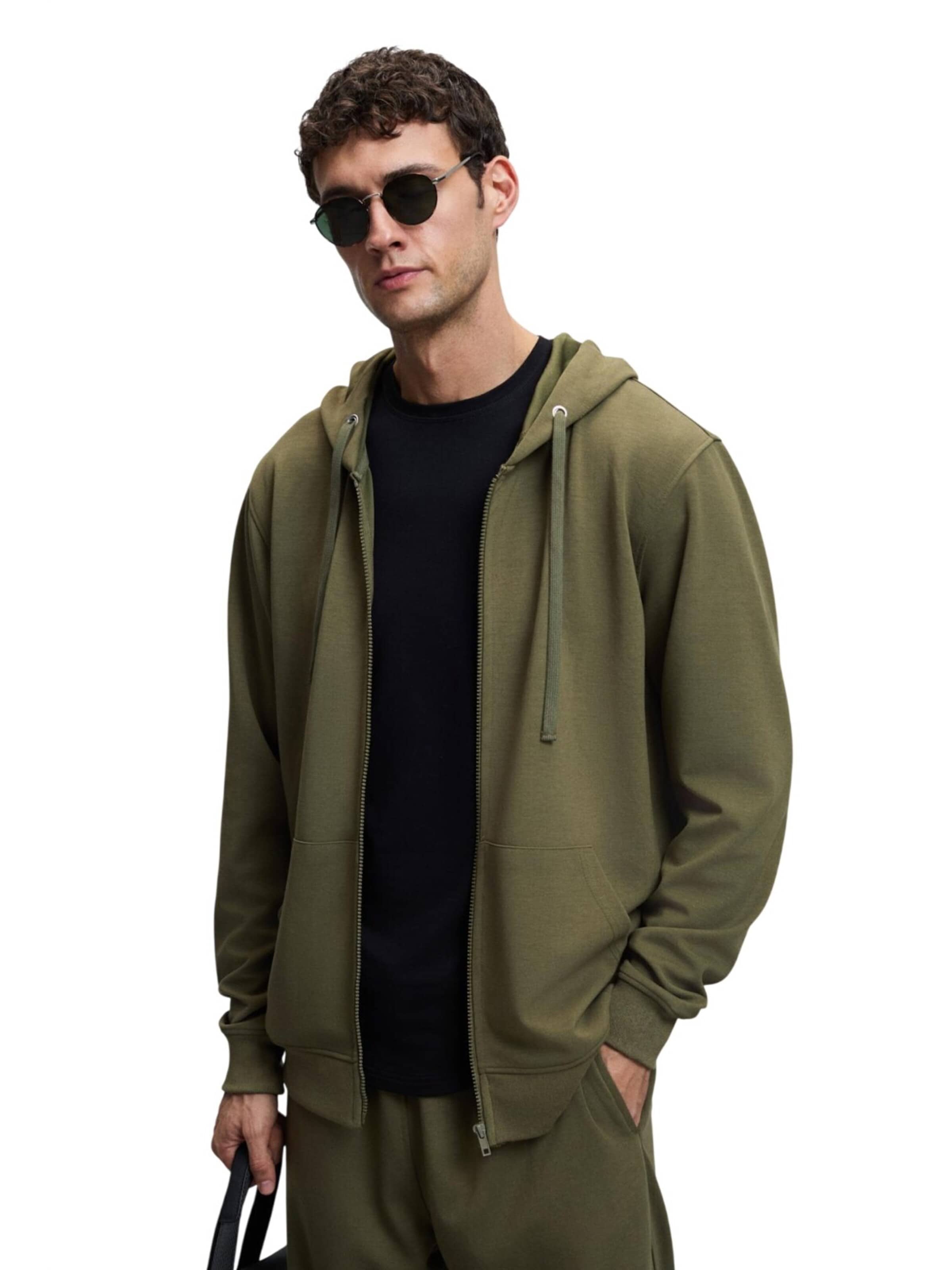 Grimelange Sweat jacket in Green