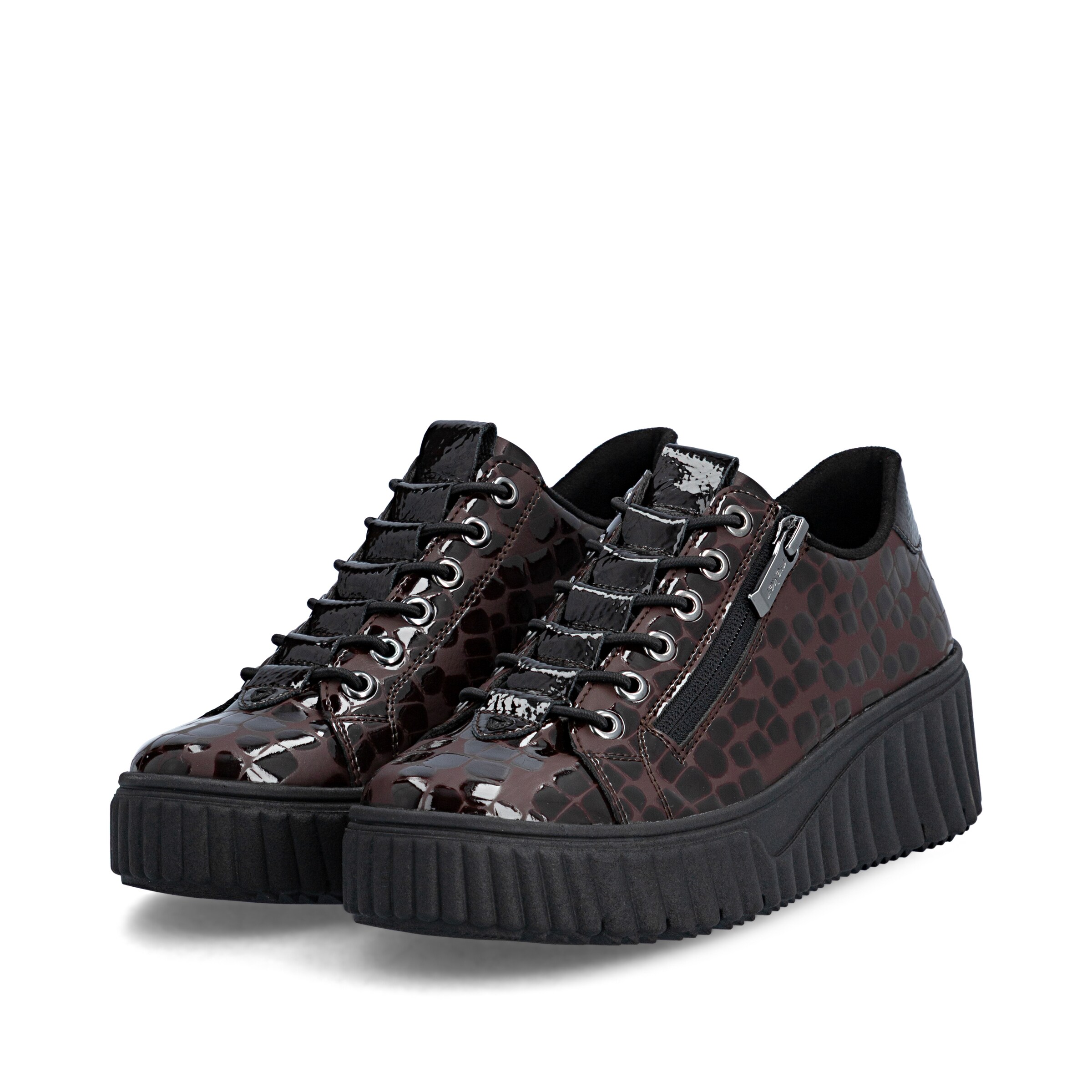 Baskets basses Rieker en marron