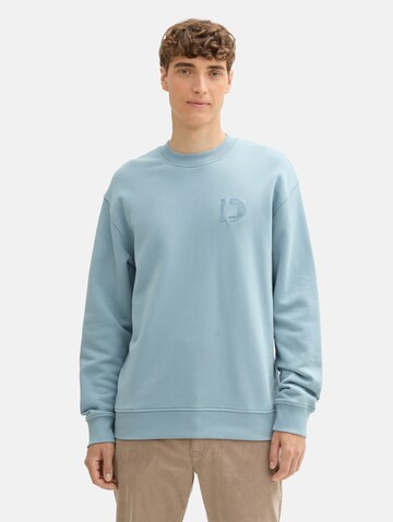 TOM TAILOR DENIM Sweatshirt in Blue: front