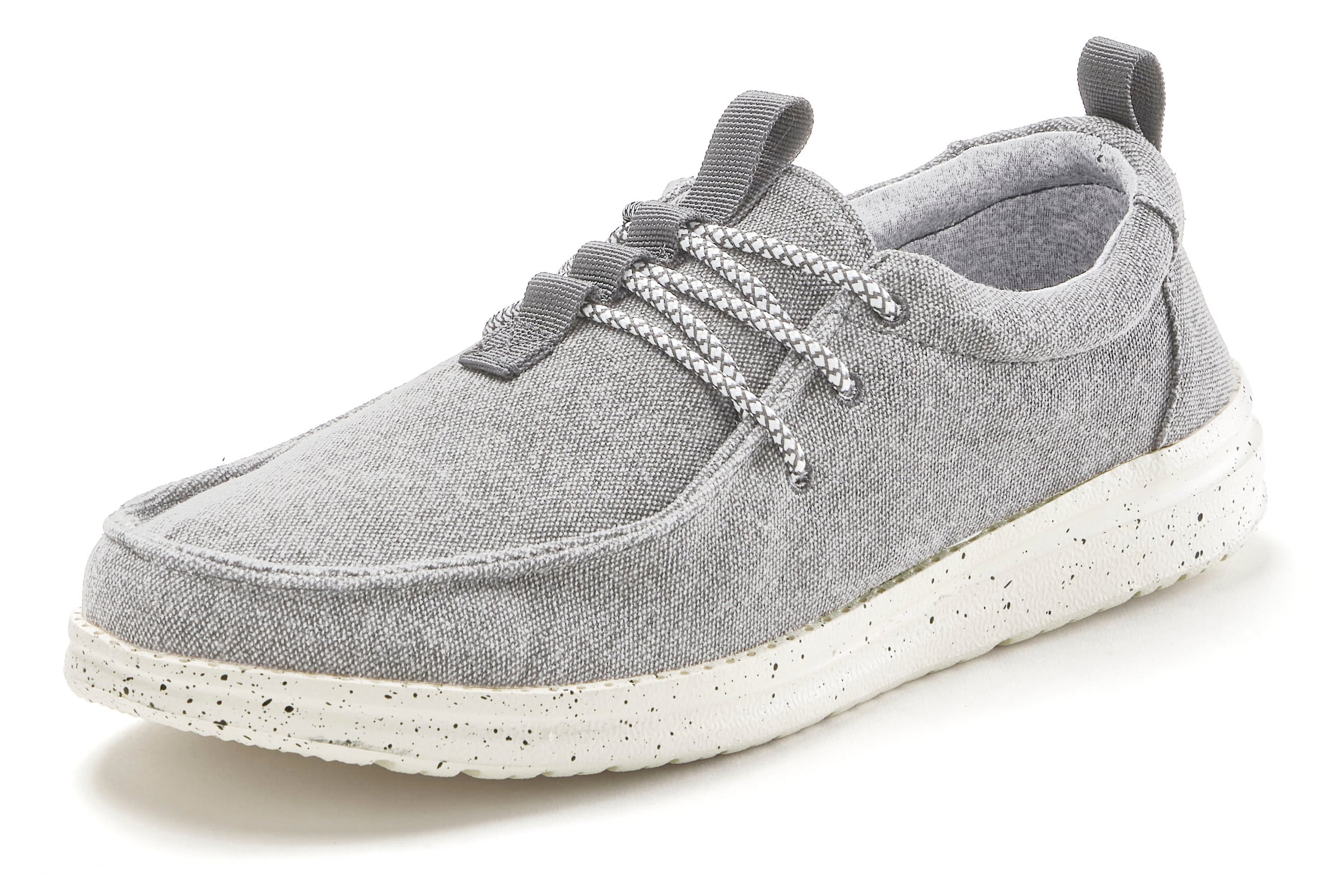 JOHN DEVIN Обувь на шнуровке в Серый: спереди