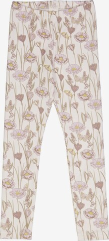 Coupe slim Leggings Müsli by GREEN COTTON en beige : devant