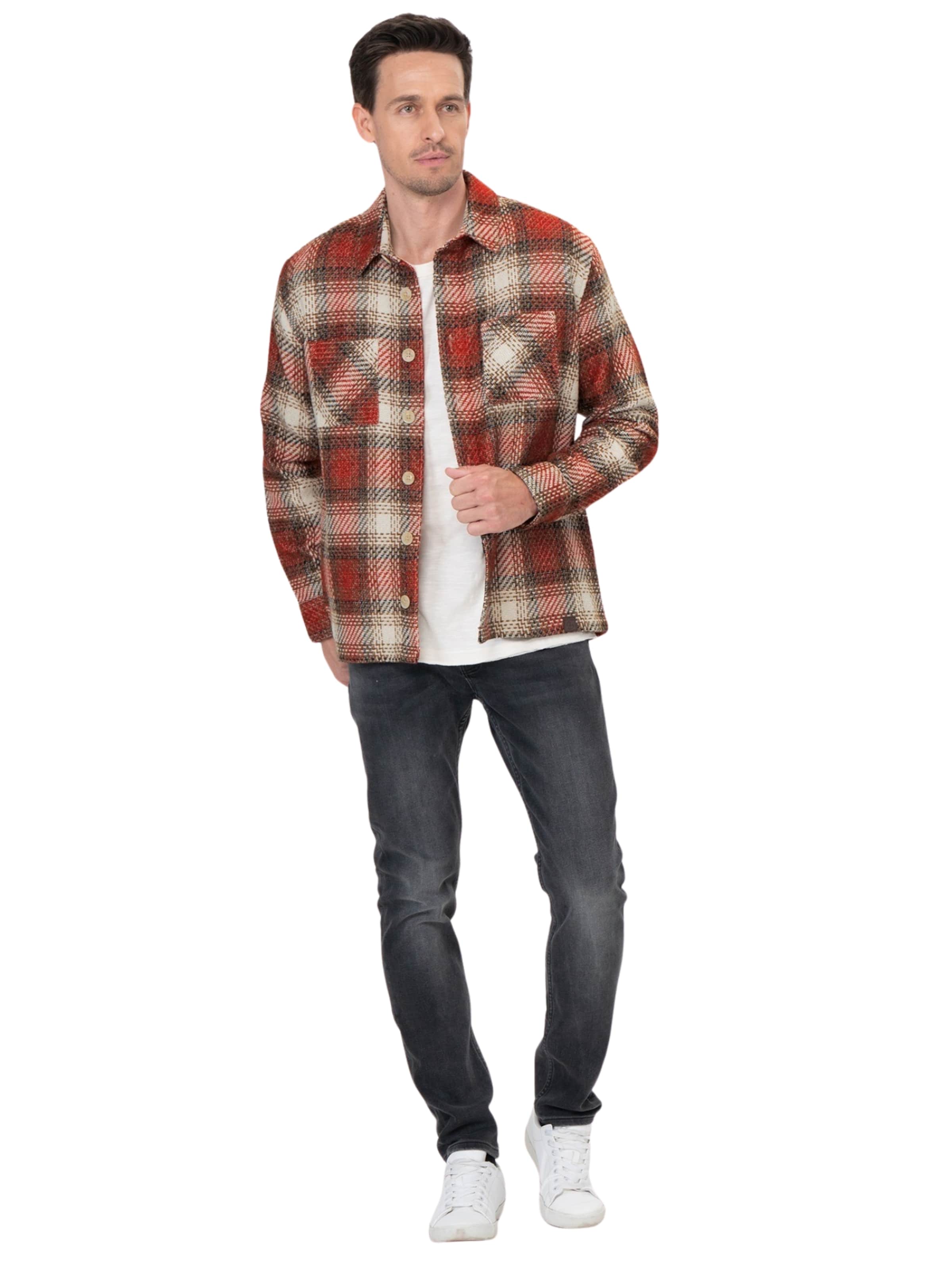 Key Largo Overgangsjakke 'GENF' i rød: forside