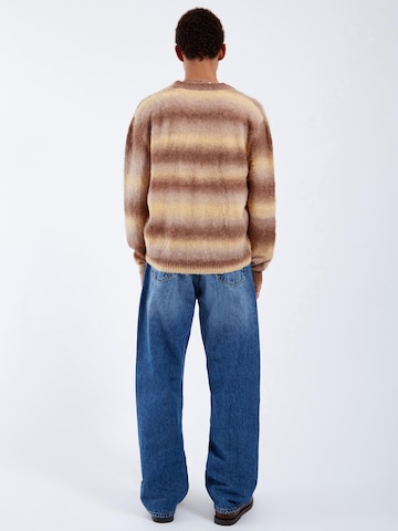 Dr. Denim Gebreid vest 'Tom' in Geel