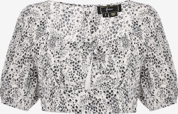 Chemisier 'Festive' faina en blanc : devant