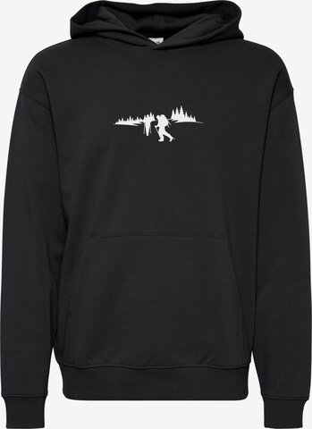 !Solid Sweatshirt 'Halmus' in Black: front