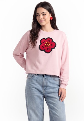 Sweat-shirt MYMO en rose : devant