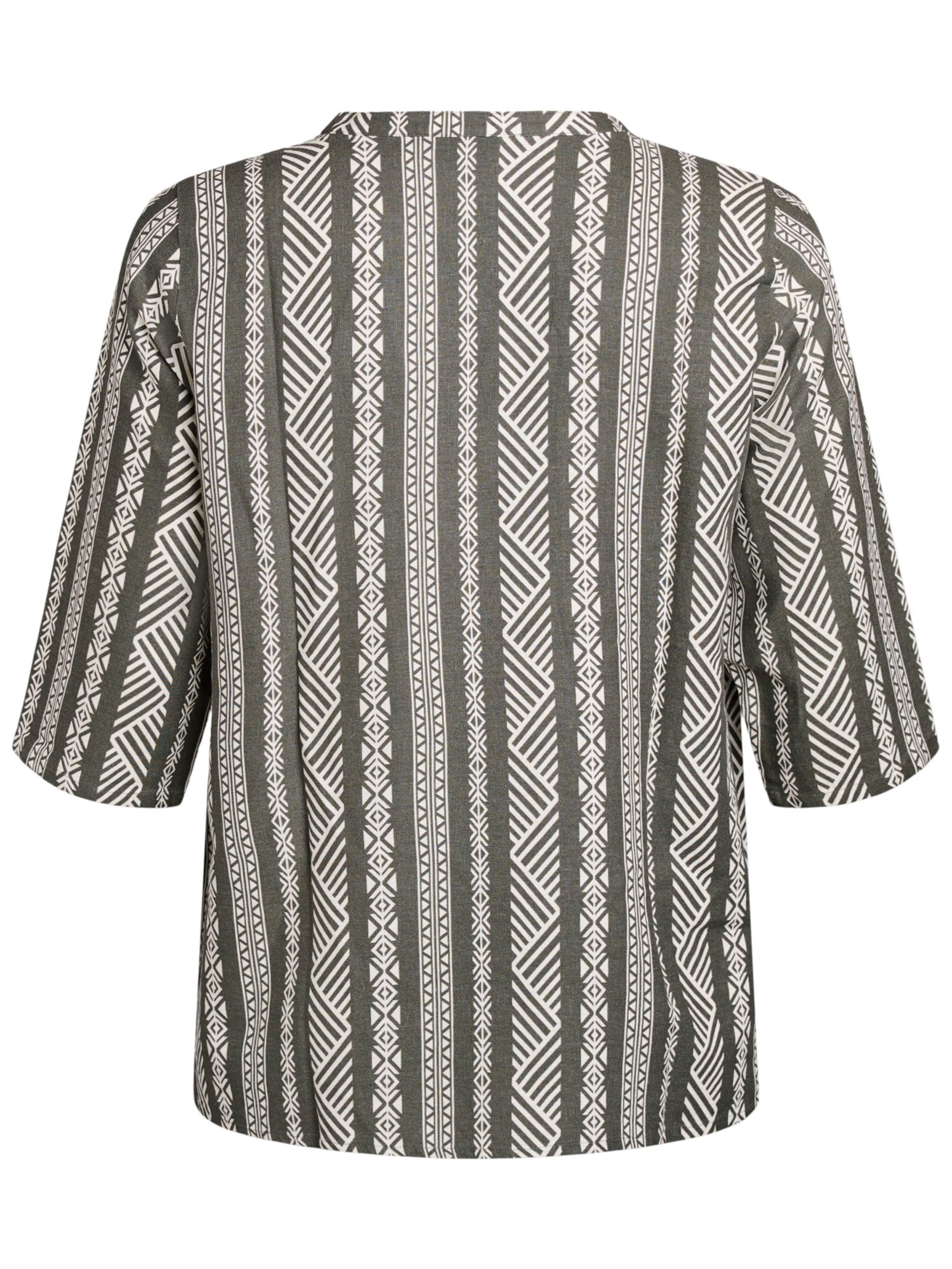 Zizzi Bluse 'VBITTEN' in Grün