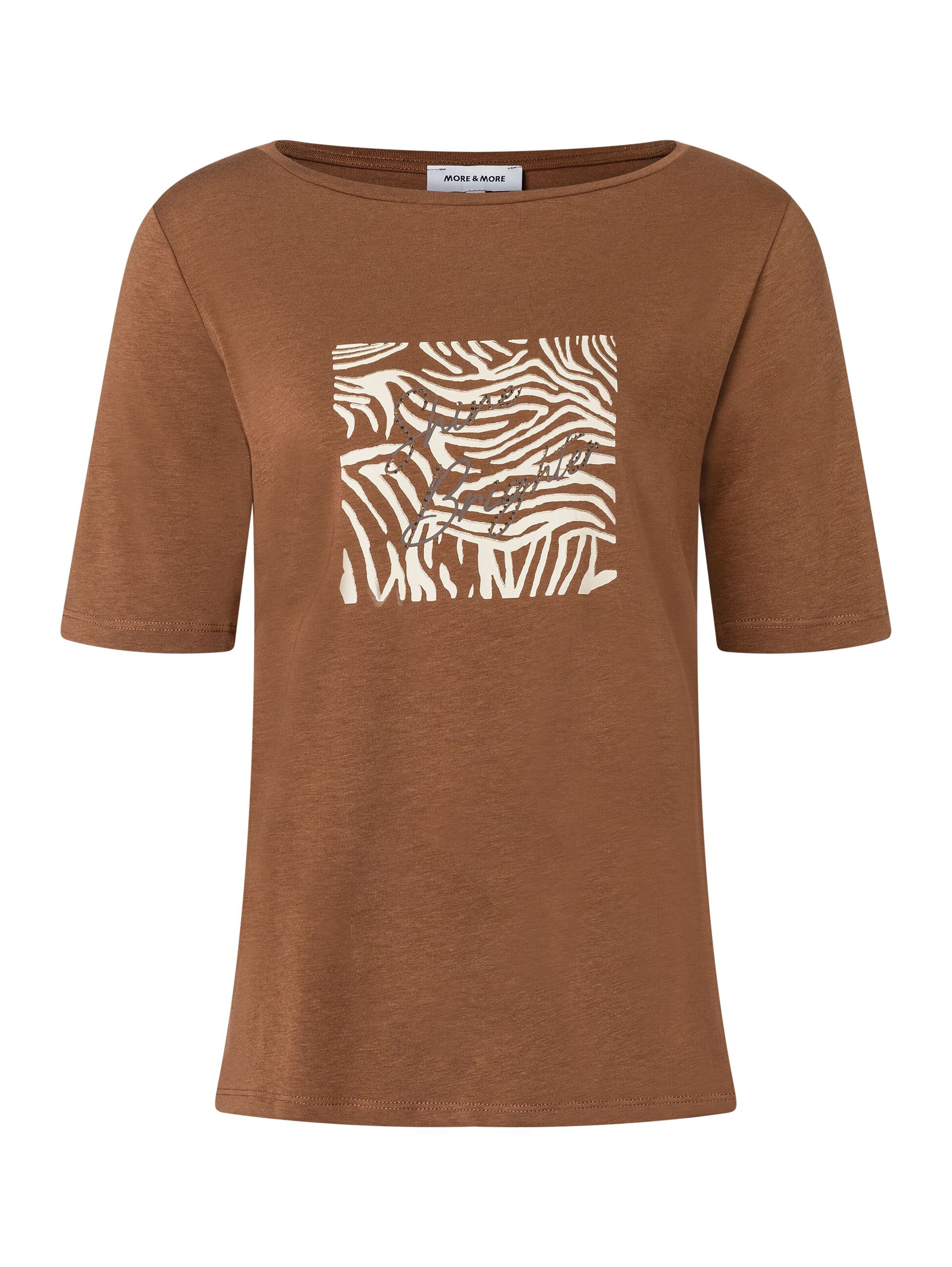MORE & MORE Shirt in Brown: front