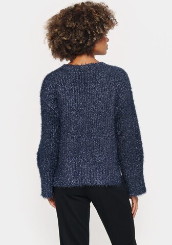 SAINT TROPEZ Knit Cardigan in Blue