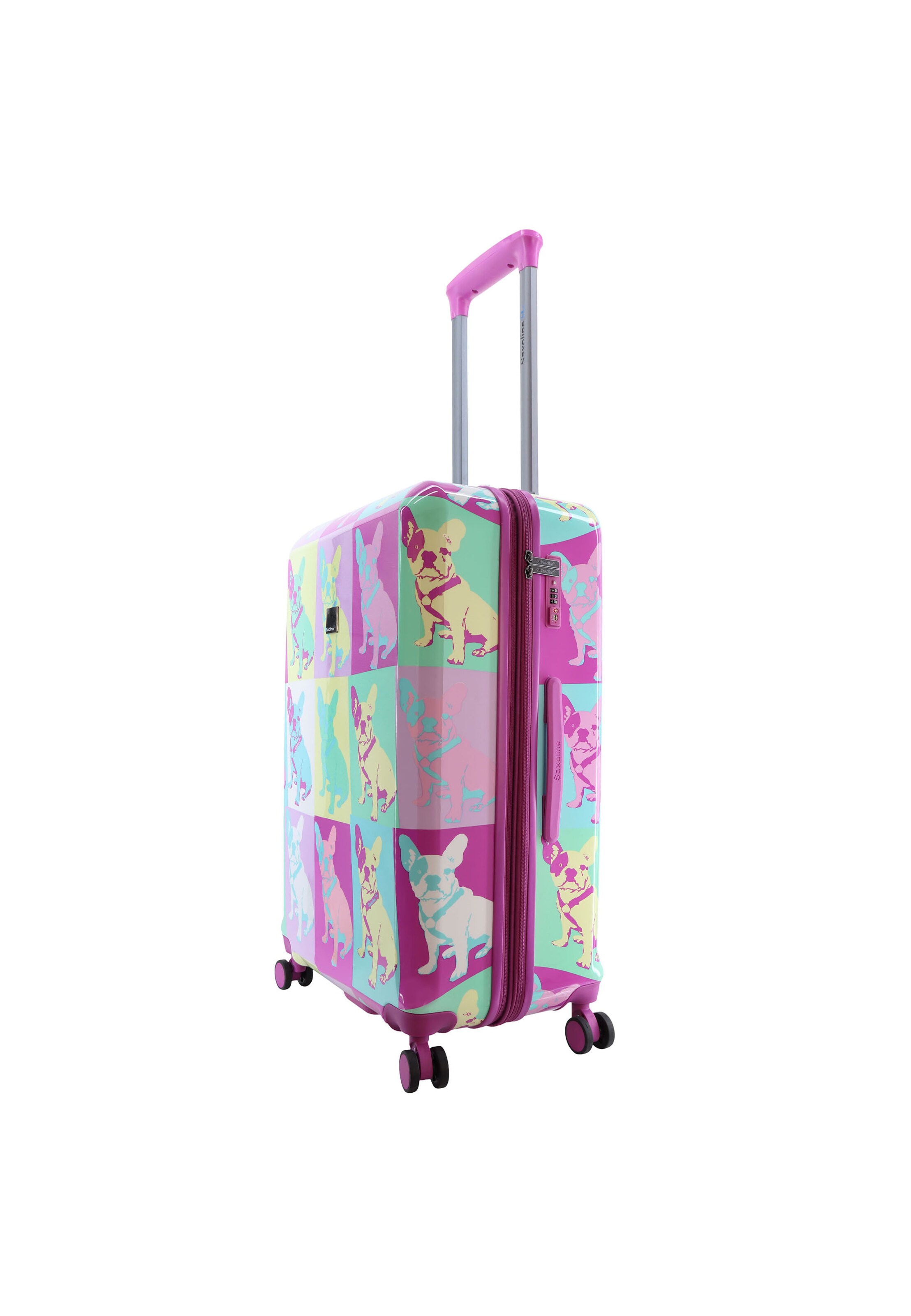 Saxoline Blue Suitcase in Mixed colors