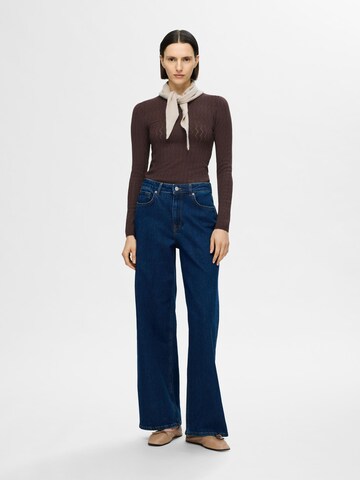 Pull-over SELECTED FEMME en marron