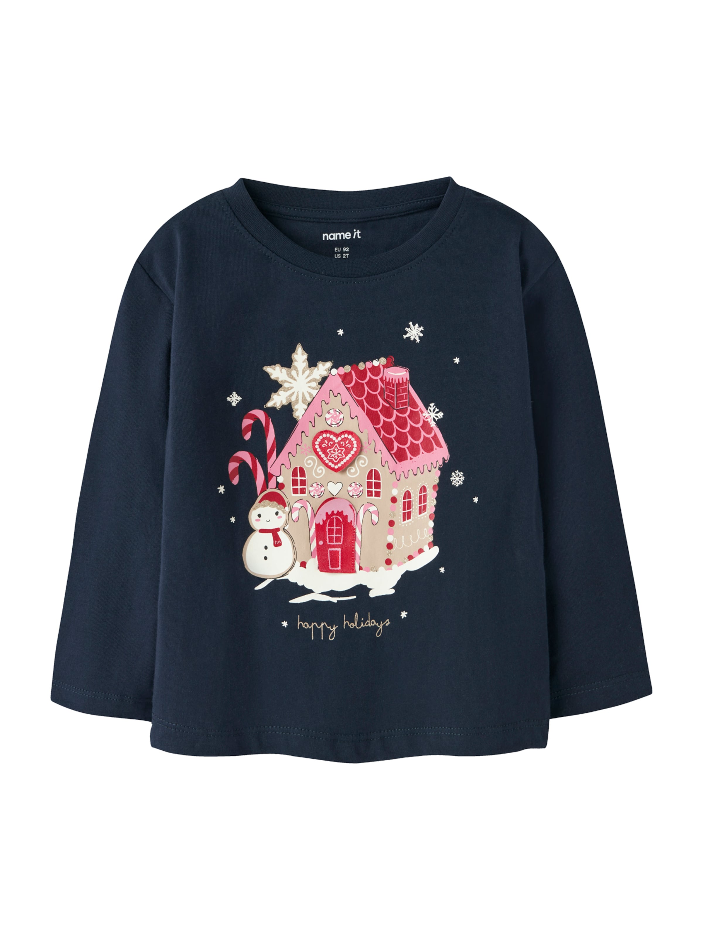 Tricou 'NMFREPOLER' de la NAME IT pe albastru: față