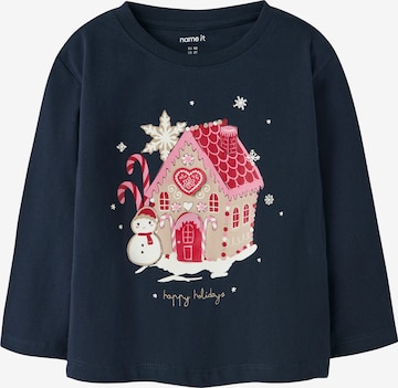 NAME IT Shirt 'NMFREPOLER' in Blue: front