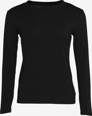 T-shirt Usha en noir : devant