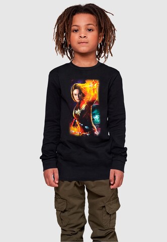 T-Shirt 'Captain Marvel - Galactic Shine' ABSOLUTE CULT en noir : devant