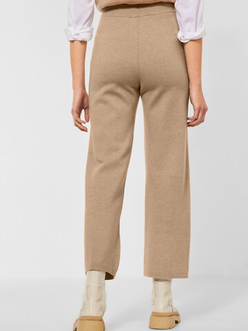 STREET ONE Wide Leg Bukser i beige