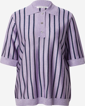 Pull-over 'Janine' WOOD WOOD en violet : devant