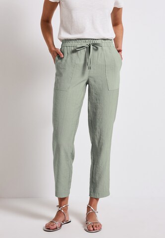 STREET ONE Loose fit Pants in Green: front