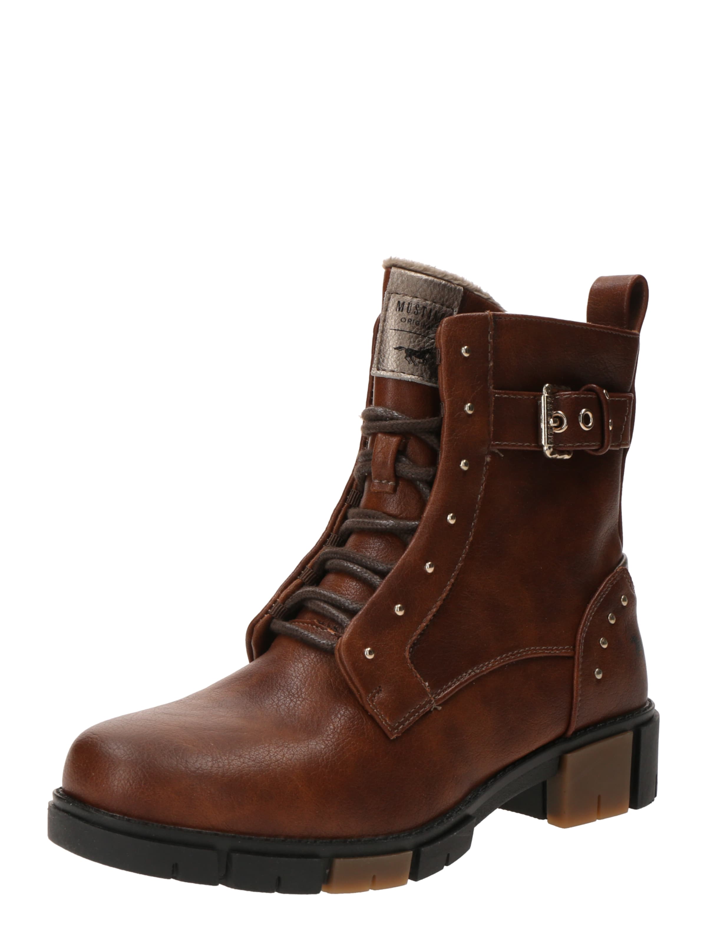 Stivaletto stringato di MUSTANG in marrone: frontale